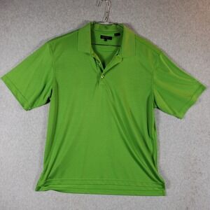 Monterey Club Golf Polo Shirt Mens XL Green Checkered Short‎ Sleeve NWOT